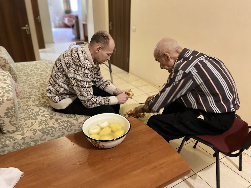 Трудотерапия в доме престарелых